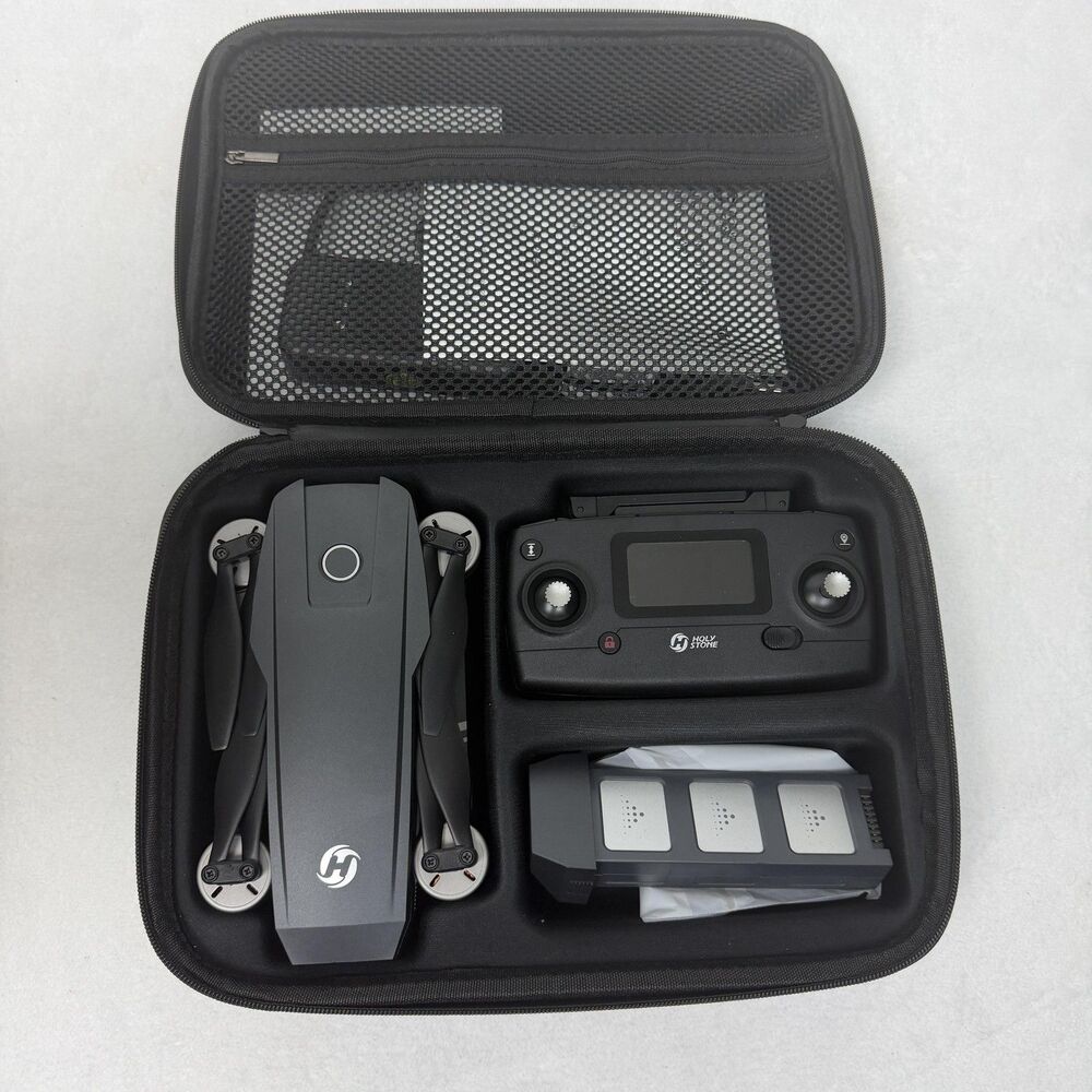 Holy Stone HS720-4K Drone 4K UHD Camera RTF Kit Case Remote Black Quadcopter